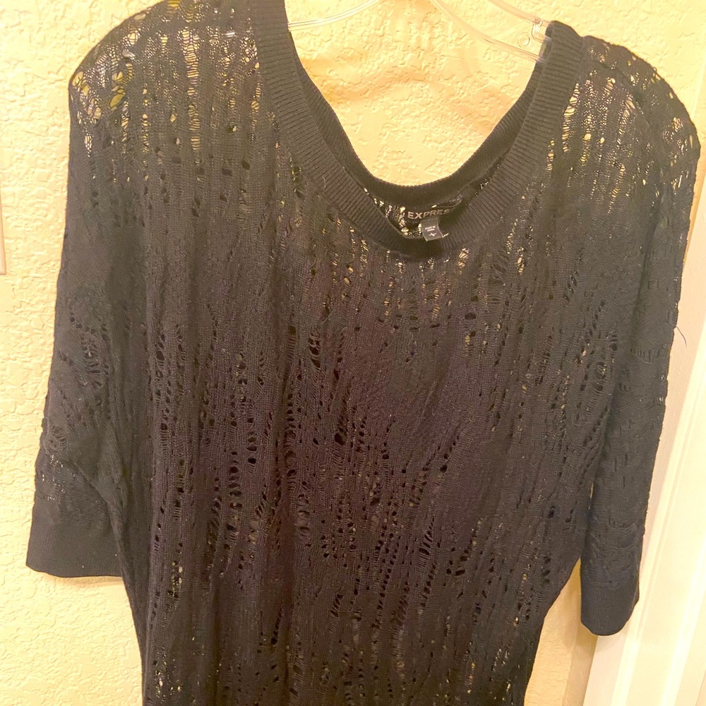 Express, L, crochet blouse